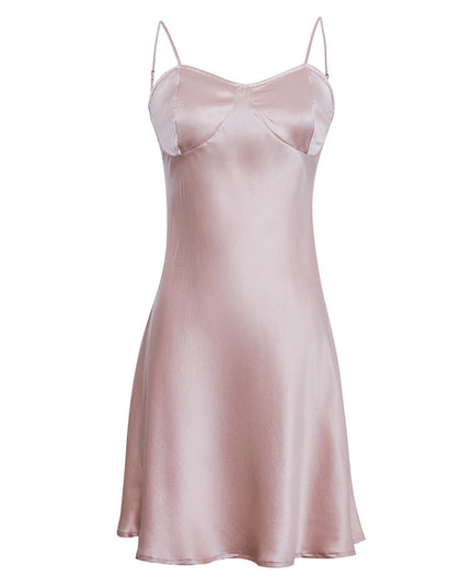 2023 HotSale & New Arrival ,100% Mulberry Silk Slip Night Dress, Sexy Slip Dress