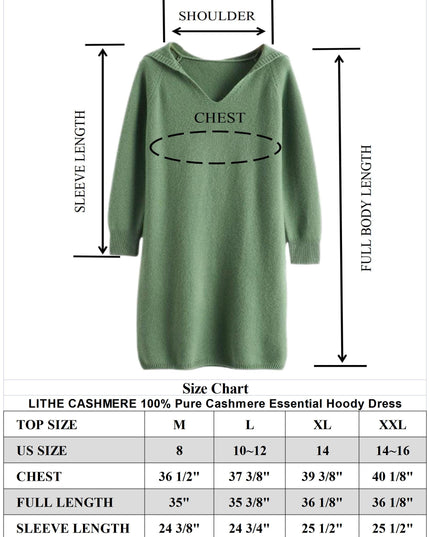 100% Pure Medium-Long Hooded Cashmere Sweater, Women's Temperament Casual Hoodie, Daily Wear Knitted Cashmere Sweater