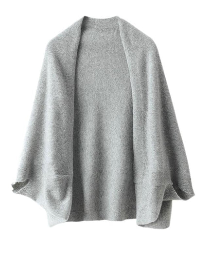 Autumn  &  Winter  Luxury 100% Pure Cashmere Cape , Warm Casual Versatile Fashion Style, solid color with no tassel cape